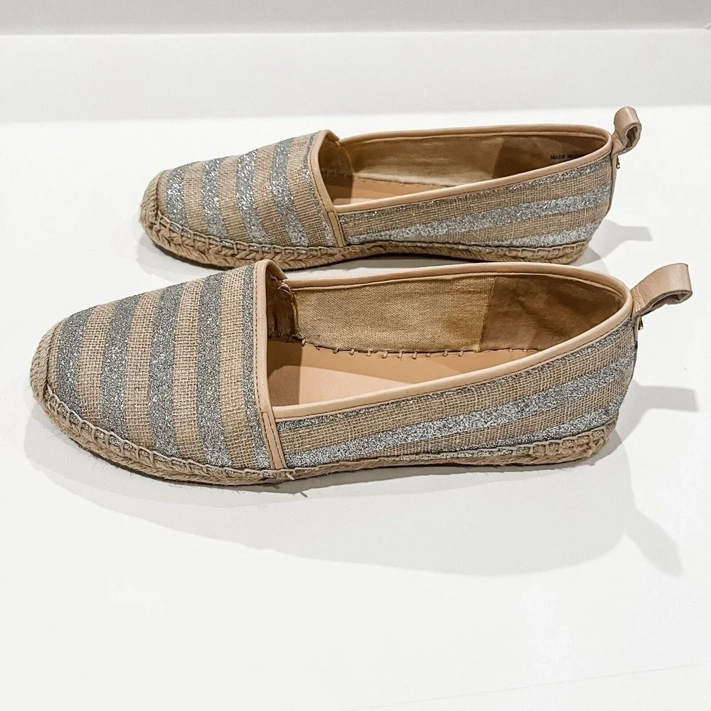 kate spade Silver Glitter Espadrille size 9.5